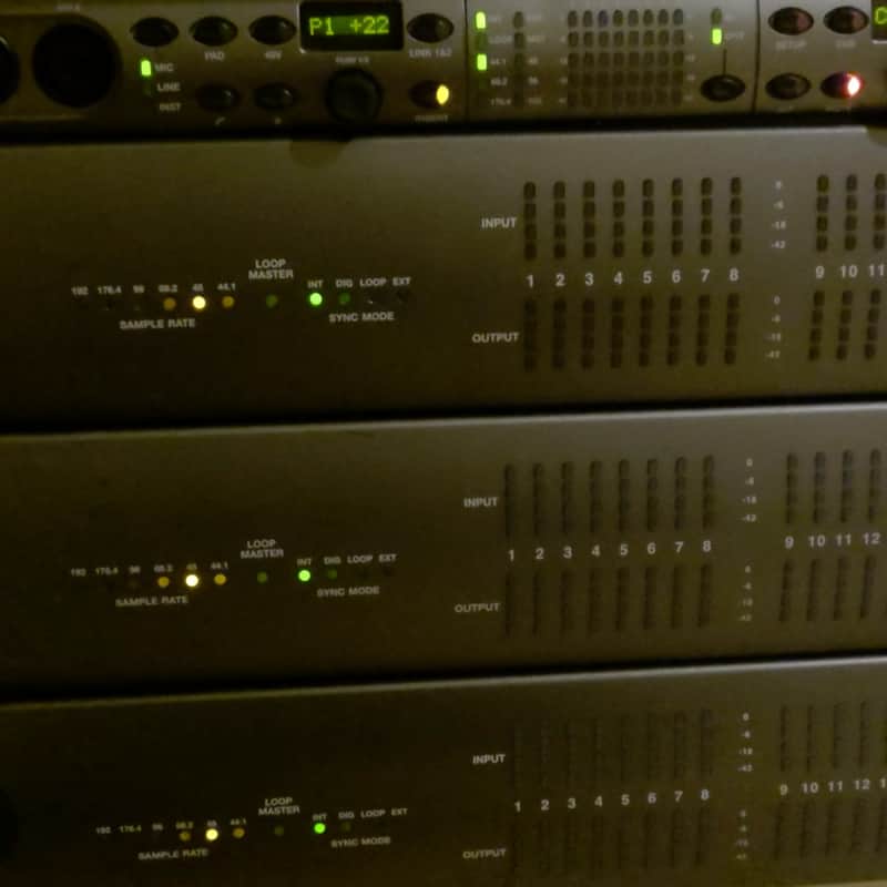 2012s Avid Avid HD I/O 8×8 (TDIF digital/ADAT in/out) units + …