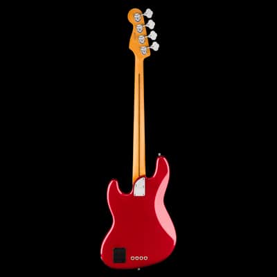 Fender American Ultra II Jazz Bass Maple Fingerboard Sinister Red With Case - Serial # US24011161 - Demo image 5