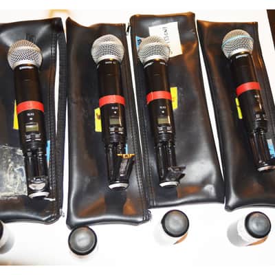 Shure SLX4 H5 4-Channel Wireless Microphone System – Complete Package with UA844, Antennas & Handhelds image 9