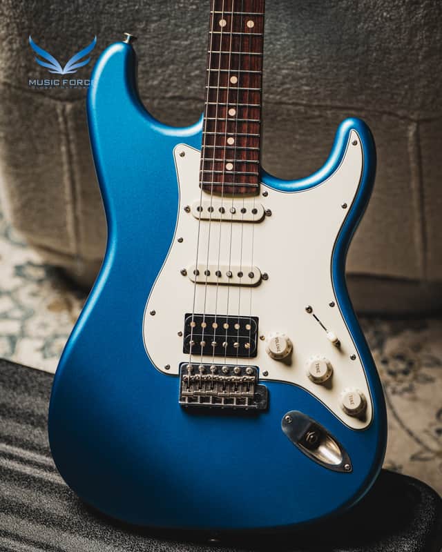 Xotic USA California Classic XSC Pro-2 SSH Light Aging-Lake Placid Blue w/Roasted Flame Maple Neck & Indian Rosewood FB image 1