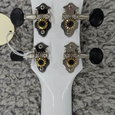 Luna Model UKE HAU T Tenor Size All White Ukulele with Gig Bag image 6
