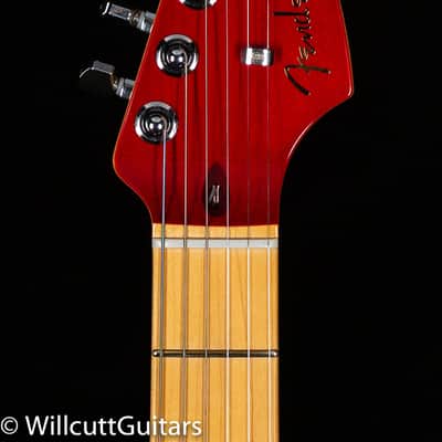 Fender American Ultra Luxe Stratocaster Maple Fingerboard Plasma Red Burst (132) image 5
