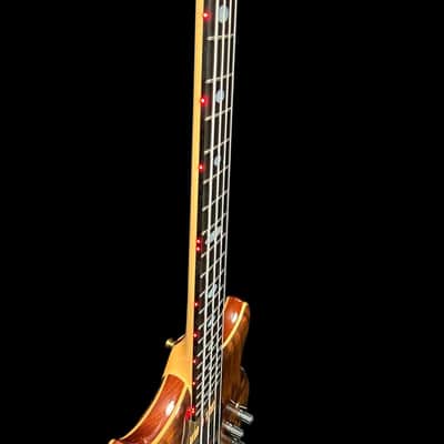 Alembic Stanley Clarke Sign Deluxe, Walnut/ Ebony / Red Side LED's 9.3 LBS *IN STOCK* image 11