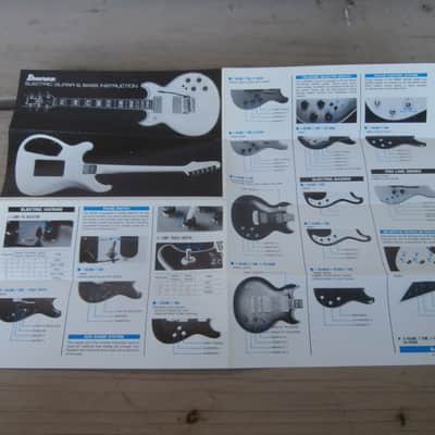Vintage 1983 Ibanez Electric Guitar & Bass Instruction Manual! Original Case Candy, Paperwork! image 2