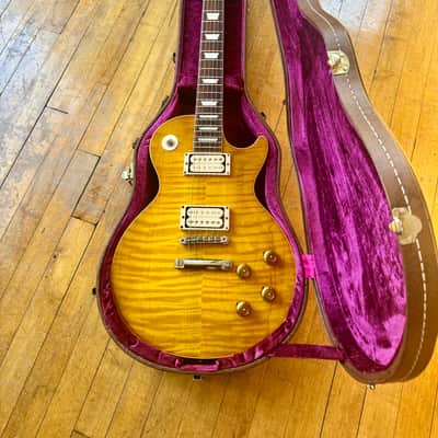 Gibson Custom Shop R9 - 8.4 lb, Rare Hard Rock Maple Top! - Special Order, w/ OHSC + CoA - Lemon Burst, Creamtone A3 Pickups, 2012, '59 Les Paul Reissue image 14