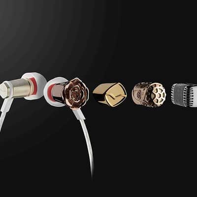 Roland FRZM-A-RGOLD Headphones with 3-Button Remote & Microphone - Rosa Gold image 4