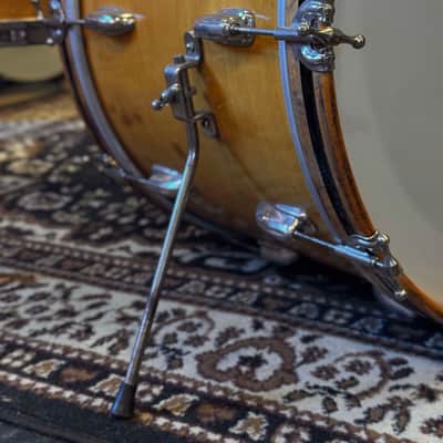 VINTAGE 1950's Slingerland 4pc Radio King Gene Krupa Outfit in Knotty Pine - 14x22, 9x13, 16x16, 5x14 image 7