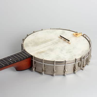 Fairbanks No. 0 5 String Banjo (1905), ser. #22907, black tolex hard shell case. image 7