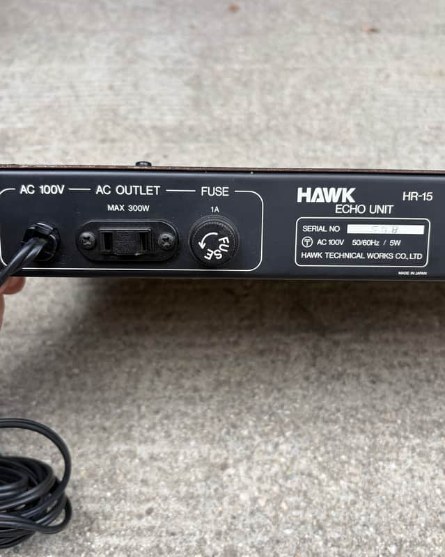 HAWK エコーユニット/スプリングリバーブ HR-15 Hawk HR-15 Echo Unit 1970s Spring Reverb Fully Serviced | Reverb