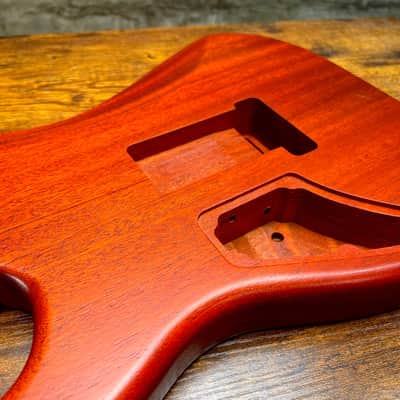 Warmtone CG Hss Strat Style Guitar Body Flamed Maple “Eclipse” 4.1lbs image 5