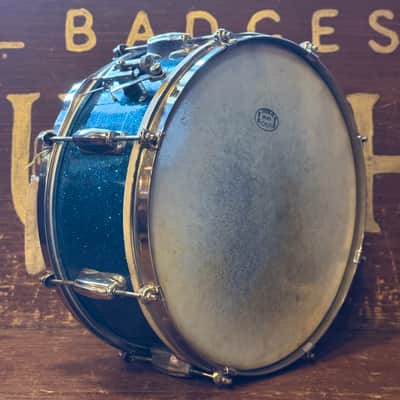 VINTAGE 1950's Slingerland JR Outfit in Blue Sparkle - 12x22, 8x12, 5.5x14 image 19