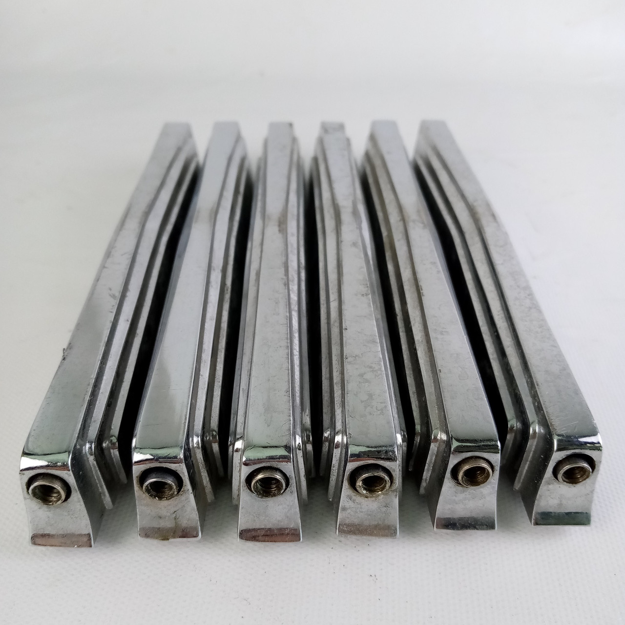 Ludwig 6x Imperial Bass Drum Lugs 6 3/8" Vintage 50s Chrome Part #2206 Snare/Tom — main photograph