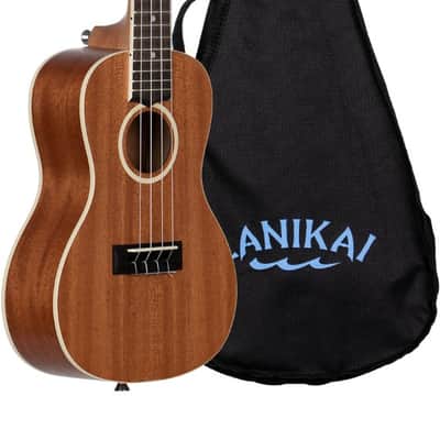 Lanikai Model LU21-C Concert Size Acoustic Ukulele with Gig Bag, Okoume Wood image 1