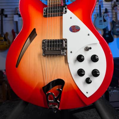 Rickenbacker 330/12 Fireglo Semi-Hollow Electric Guitar, with Ric Case, 706 image 5
