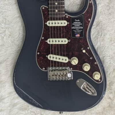Fender American Professional Classic Stratocaster, Faded Black Finish w/Gig Bag image 1