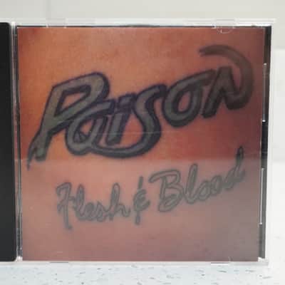 Poison Flesh & Blood CD Capitol 1990 Glam Rock Metal image 1
