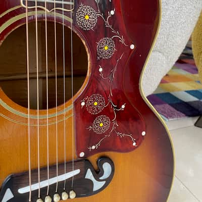 Gibson J-200 1969 - Cherry Sunburst image 6