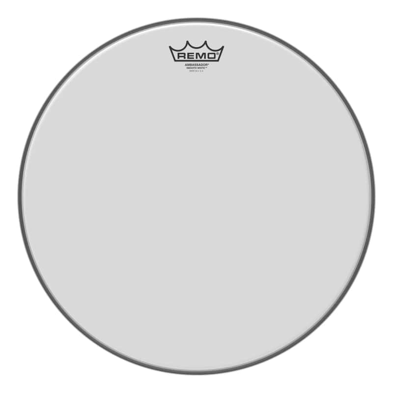 Remo BA-0216-00 16" Ambassador Smooth White image 1