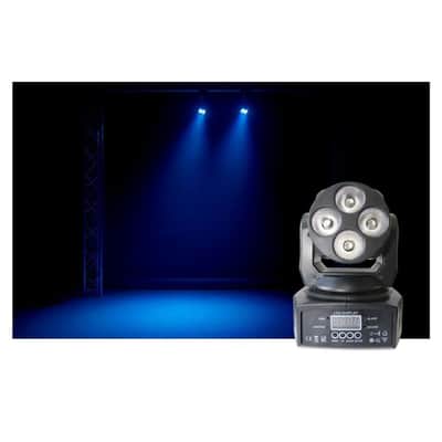 ColorKey Mover Miniwash QUAD 4 MKII Moving Head Wash Light Fixture with 12W RGBW LEDs and 25-Degree Beam Angle (Black) image 5