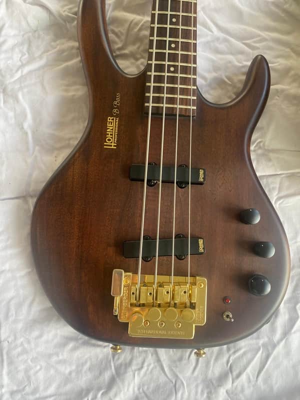 Hohner B Bass- No model number 1970s - Redwood image 1