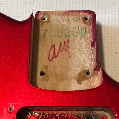 2008 Charvel USA San Dimas 2H Metallic Red Telecaster Style Guitar Body Floyd Ready image 9