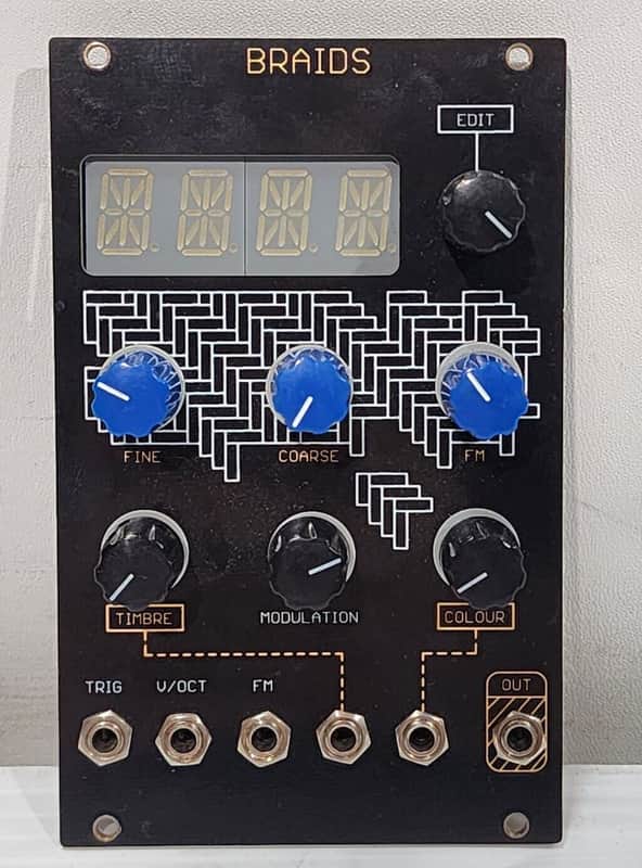 Mutable Instruments Braids DIY Clone Oscillosaurus Eurorack Module - Black image 1