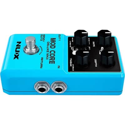 Mint NUX Mod Core Deluxe MKII Modulation Effects Pedal in Blue with 8 modes image 2
