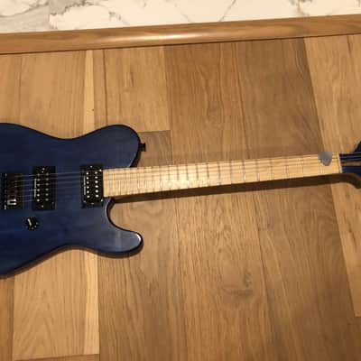 Custom built Tele style flat top electric guitar with Seymour Ducan humbuckers image 1