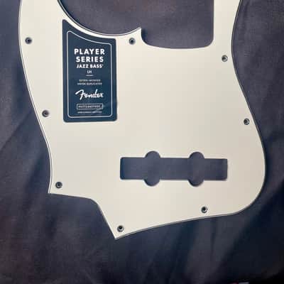 Authentic Fender Player Series Jazz Bass Left Handed Pickguard White 3 Ply image 3