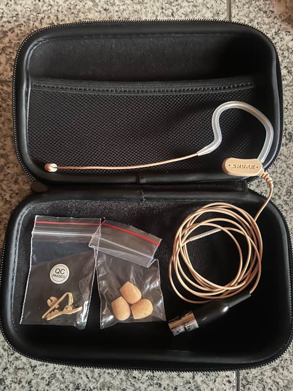 Shure MX153T/O-TQG Microflex Omnidirectional Earset Mic with TQG Connection