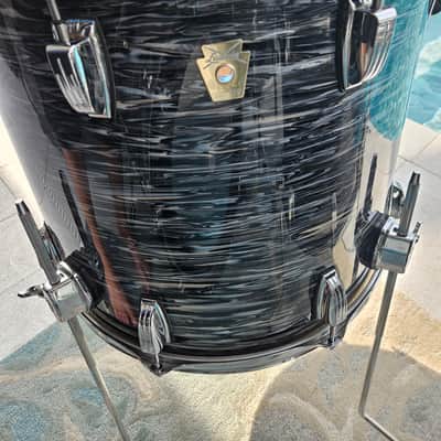 Ludwig LF868 Classic Maple 16x18" Floor Tom 1998 - 2015 - Black Oyster Pearl image 4