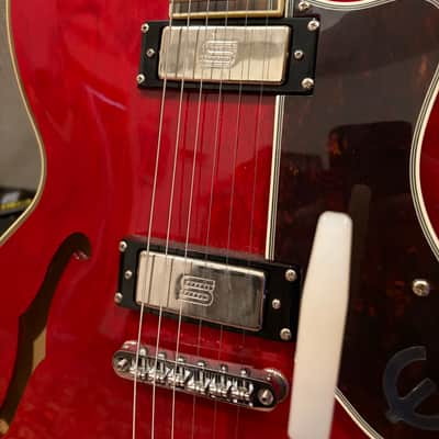 Epiphone '62 Sheraton Reissue with *Upgraded Maestro Vibrola / Chrome Hardware 2013 - Cherry image 5