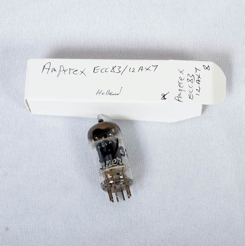 Vintage Amperex ECC83 / 12AX7 Preamp Tube – Made in Holland – Tests Good image 1