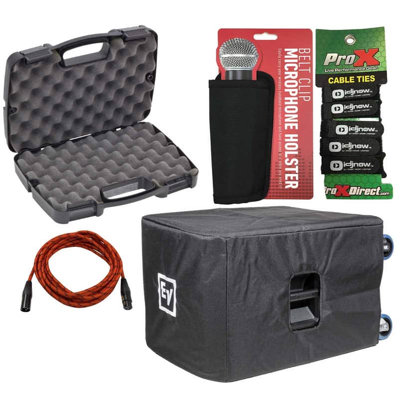 Electro Voice ETX-18SP-CVR Speaker Covers Pair + Storage Case + Accessories image 1
