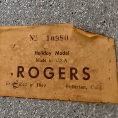 Rogers Holiday 16x16 floor tom/kick conversion - 1969 image 5
