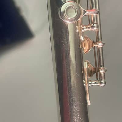 Gemeinhardt USA Pro 3SB solid silver B foot gizmo key JUST SERVICED image 3