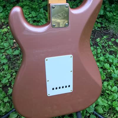 ESP lawsuit strathead 60's stratocaster in Burgundy Mist image 8