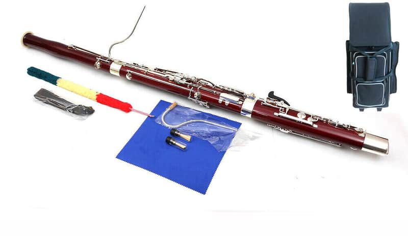 Maple Wood 26 Keys Bassoon C Key Woodwind Instrument with Case Accessories image 1