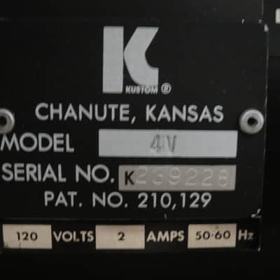 Vintage Kustom Studio 4 Valve 4V Tube Celestion Guitar Combo Amplifier w/ Footswitch RARE and CLEAN image 10