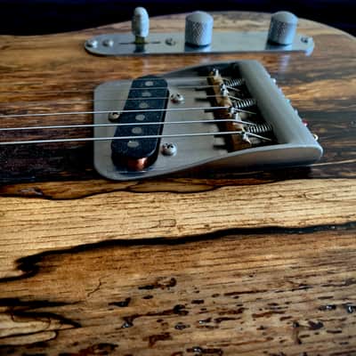 "Verity" Custom Telecaster / Barncaster from A Wee Black Dug Guitars - Natural, Figured Driftwood image 13