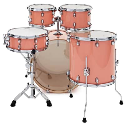 Premier Artist Series 22" 5PC Birch Drum Shell Pack Sunburst Coral PAB22-5SP1PNX image 2