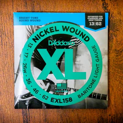 10 SETS - D'Addario EXL158 Nickel Wound Light Baritone Electric Guitar Strings, 13-62 (Brand New/Sealed) image 3