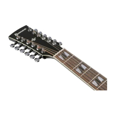 Ibanez AJ7012M1E Black High Gloss Acoustic Electric Guitar image 7