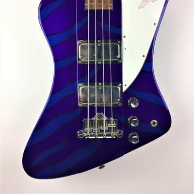 Gibson Thunderbird IV 1977 Metallic Purple/ Metallic Blue Tiger Stripe image 2