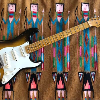 1957 Fender Stratocaster 2TSB Sunburst Refinished Body & Neck image 1