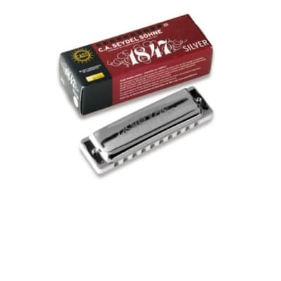 Seydel Blues Harmonica Set - 1847 SILVER Set of 5 with case image 1
