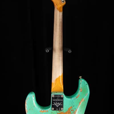 Fender Custom Shop 1960 Dual Mag II Stratocaster Super Heavy Relic Aged Seafoam Green LTD image 20