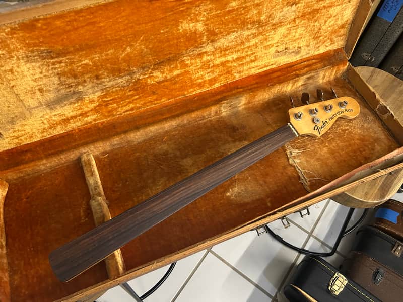 Fender Precision Bass Neck 1970’s Rosewood Fretless w Original Tuners image 1