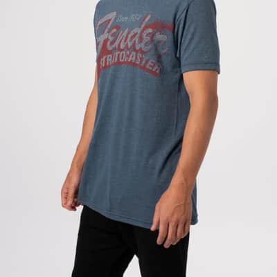 Genuine Fender since 1954 Strat T-Shirt, Blue, XXL (2XL) 910-1290-887 image 2