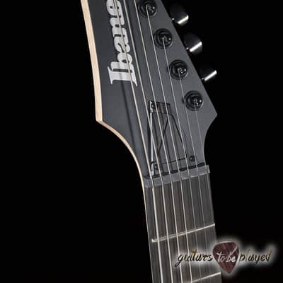 Ibanez RGIXL7 Iron Label 7-String Hardtail Guitar – Black Flat image 5